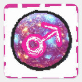 火星日 スクエアシール (正面)