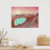 火星植民地ポスター ポスター (キッチン)