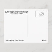 火星機関の郵便サービスはがき ポストカード (裏面)