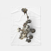 火星白い背景に忍耐ローバー。 フリースブランケット (正面)