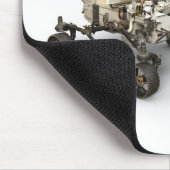 火星白い背景に忍耐ローバー。 マウスパッド (コーナー)