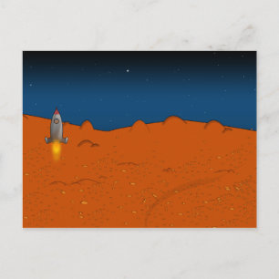 火星着陸 ポストカード