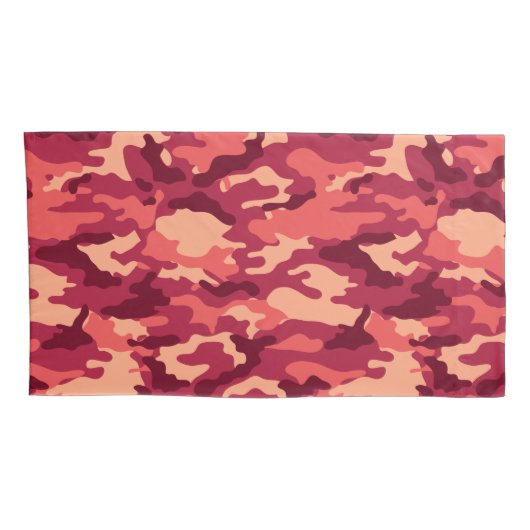 火星砂漠カモ / カモフラージュ ダズル パターン 枕カバー (裏面-右)