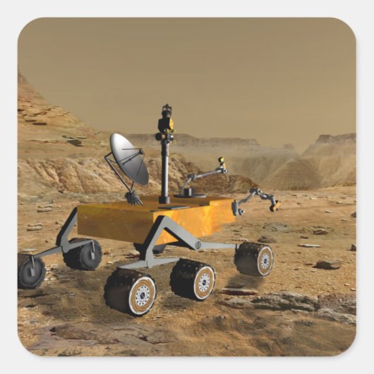 火星科学研究所は峡谷の近くを旅する スクエアシール (正面)