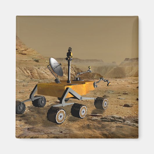 火星科学研究所は峡谷の近くを旅する マグネット (正面)