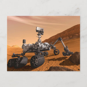 火星科学研究所好奇心ローバー。 ポストカード