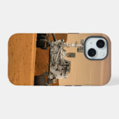 火星科学研究所好奇心ローバー。2 iPhone 15ケース (裏面横)