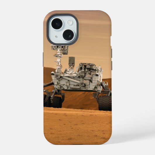 火星科学研究所好奇心ローバー。2 iPhone 15ケース (裏面)