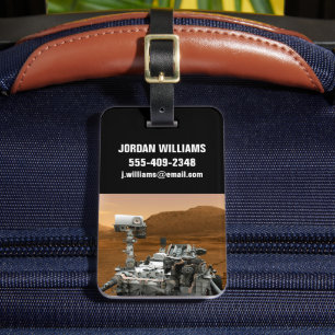 火星科学研究所好奇心ローバー。3 ラゲッジタグ