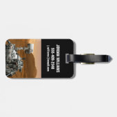 火星科学研究所好奇心ローバー。3 ラゲッジタグ (裏面横)