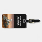 火星科学研究所好奇心ローバー。4 ラゲッジタグ (正面横)