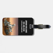 火星科学研究所好奇心ローバー。4 ラゲッジタグ (裏面横)