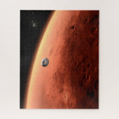 火星科学研究所接近火星。 ジグソーパズル (縦)