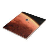 火星科学研究所接近火星。 タイル (側面)