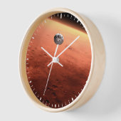 火星科学研究所接近火星。 壁時計 (傾斜)