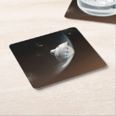 火星科学研究所空殻カプセル2 スクエアペーパーコースター (アングル)