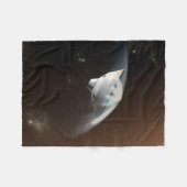 火星科学研究所空殻カプセル2 フリースブランケット (正面(横))