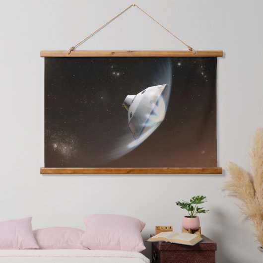 火星科学研究所空殻カプセル2 吊り下げ型タペストリー (寝室)