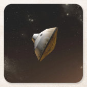 火星科学研究所空殻包 スクエアペーパーコースター (正面)