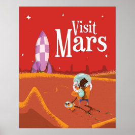 火星航海ヴィンテージ旅行ポスター ポスター