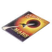 火星行きヴィンテージSFポスター ノートブック (左側)