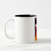 火星表現-火星宇宙アートの探索。 ツートーンマグカップ (左)