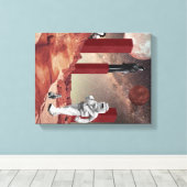 火星訪問 キャンバスプリント (インサイチュ (ウッドフロア))