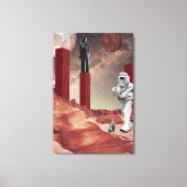 火星訪問 キャンバスプリント (正面)