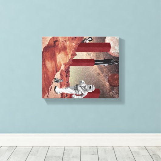 火星訪問 キャンバスプリント (インサイチュ (ウッドフロア))