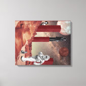 火星訪問 キャンバスプリント (正面)