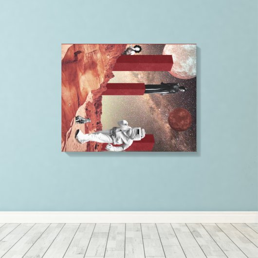 火星訪問 キャンバスプリント (インサイチュ (ウッドフロア))