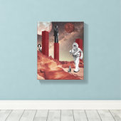 火星訪問 キャンバスプリント (インサイチュ (ウッドフロア))