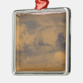 火星赤い惑星の衛星による世界地図 メタルオーナメント (左)