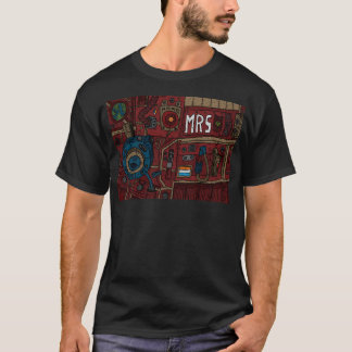 火星赤宇宙スーツのパターン。 Tシャツ