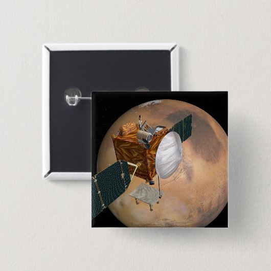 火星通信衛星2 缶バッジ (正面&裏面)