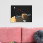 火星通信衛星 キャンバスプリント (インサイチュ (リビング))