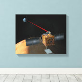 火星通信衛星 キャンバスプリント (インサイチュ (ウッドフロア))