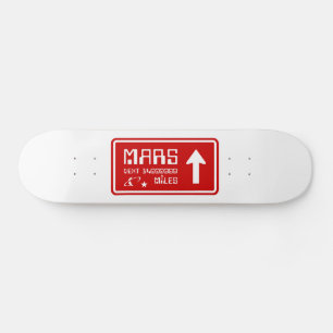火星道路標識へ スケートボード