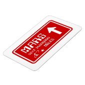 火星道路標識へ マグネット (左側)