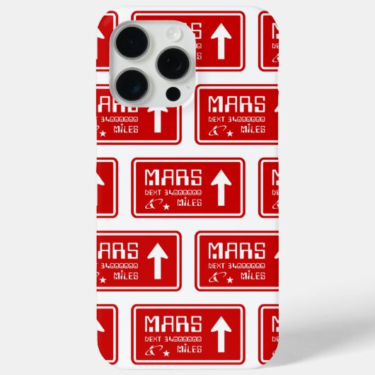 火星道路標識へ Case-Mate iPhoneケース (裏面)