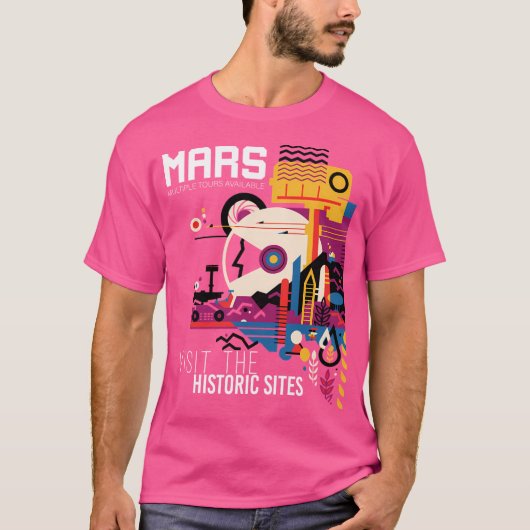 火星遠征の史跡 – Exoplanet Trave Tシャツ (正面)