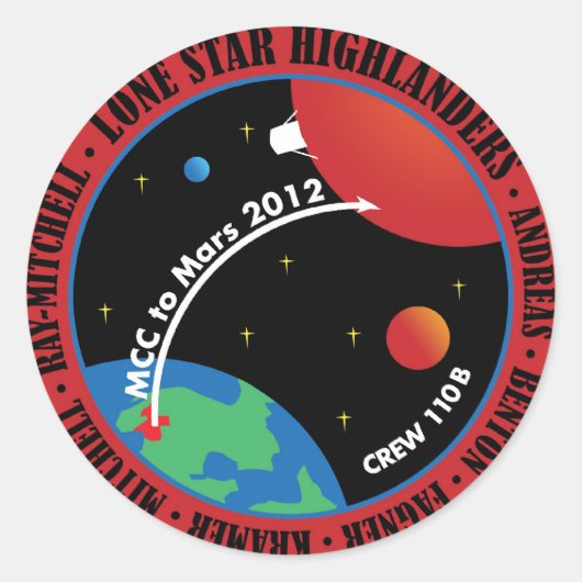 火星101シール2011 ラウンドシール (正面)