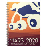 火星2020ローバー宇宙アート ノートブック (正面)