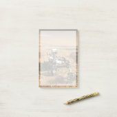 火星2020ローバー火星の表面。 ポストイット (デスク上)