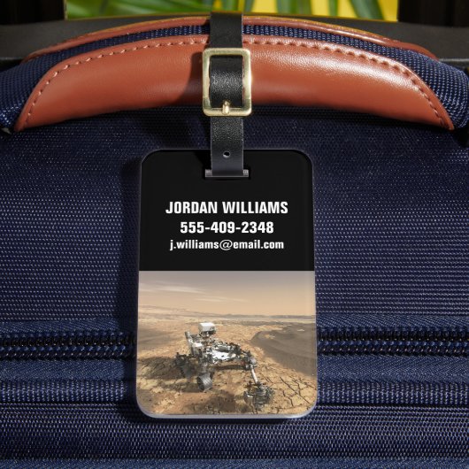 火星2020ローバー火星の表面。 ラゲッジタグ (正面インサイチュ2)