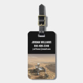 火星2020ローバー火星の表面。 ラゲッジタグ (正面縦)