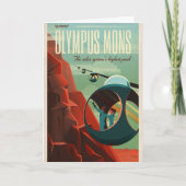 火星 オリンポス山 太陽系最高の火山 カード (正面)