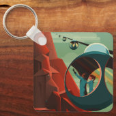 火星 オリンポス山 太陽系最高の火山 キーホルダー (正面)