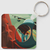 火星 オリンポス山 太陽系最高の火山 キーホルダー (裏面)