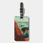 火星 オリンポス山 太陽系最高の火山 ラゲッジタグ (正面縦)